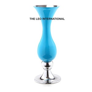 New Arrival Antler Look Silver Plated Enamel Color <b>Vase</b> Fancy Style Modern Look Home Accent Decorative <b>Vase</b> - Product Image 4