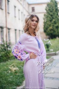 2026 Best Selling Women's Summer Chic <b>Maxi</b> <b>Dress</b> Casual Vyshyvanka Ukrainian Embroidered Beach Resort Wear Holiday Casual <b>Dress</b> - Product Image 3