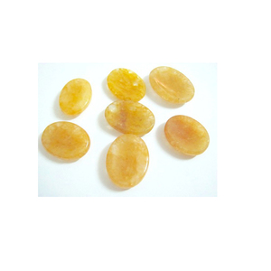 Pierres naturelles de Quartz d'or, vente de pierres portable gravées, de guérison - Product Image 1
