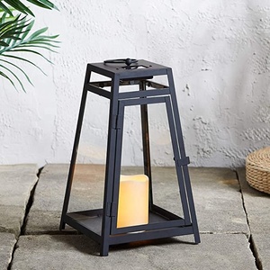 Linterna de metal negro personalizable para decoración de interiores que mejora el hogar en cualquier momento para el uso de velas en múltiples ocasiones - Product Image 6