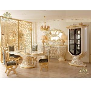 Meubles de salle à manger européens royaux sculptés à la main style moderne pour appartements de luxe nouvelle collection - Product Image 1