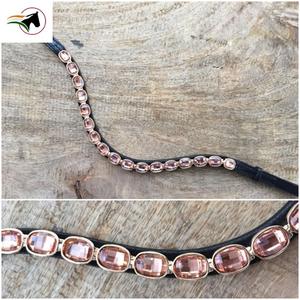 คริสตัลทรงรีสีโรสโกลด์หรูหราห่วงเทปกาวอุปกรณ์ขี่ม้า - Product Image 4
