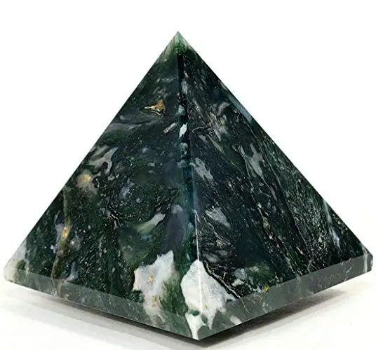 Alta Qualidade Moss Ágata Gemstone Pyramid: Atacado Moss Ágata Pyramid melhor qualidade feita à mão