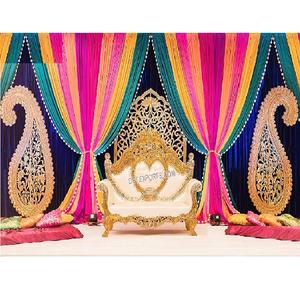 Fancy Wooden Wedding Sofa <b>Set</b> Sweetheart Stage Design for Love-Themed <b>Parties</b> on Sale for Special Wedding Ceremonies - Product Image 1