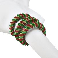 Anneaux de serviette en cristal de verre faits à la main, minimalistes, couleur et taille personnalisées, écologiques, en stock, collection Iqbal, restaurant