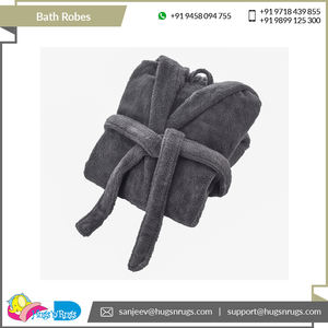 Albornoces de seda para adultos con logotipo personalizado de la mejor calidad de uso multiusos y de secado rápido del exportador indio - Product Image 5