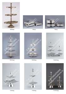 Ensemble de supports à gâteau de mariage en métal de nouvelle conception, tendance pour les fêtes de mariage et les anniversaires, outil pour desserts - Product Image 5