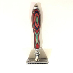 Double edge safety <b>razor</b> with ebony wooden handle with custom logo - Product Image 6