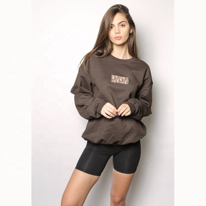 Newly Winter Fashion Casual Cotton Fleece Crew Neck Print Loose <b>Vintage</b> Pullover Womans <b>Oversized</b> <b>Sweatshirt</b> - Product Image 1