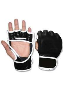 Guantes de Boxeo MMA Hechos a Medida, Medios Dedos, con Elástico, para Uso en Exteriores, Cuero Sintético de PU de Alta Calidad para Entrenamiento y Combate - Product Image 2