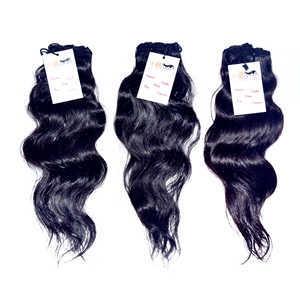 ผมต่อแบบ100% มัดผมคนอินเดียผมมิงค์บราซิลเลียนผมคนแท้ที่ยังไม่ผ่านการทำกระบวนการพร้อมการปิดแบบสวิสระดับ HD - Product Image 2