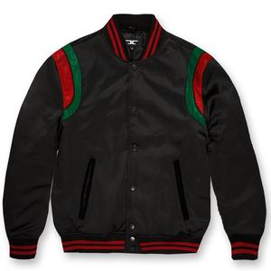 Custom Made Thiết Kế Mới 2020 Bán Buôn Chất Lượng Cao Stain Nylon Shiny Men Varsity Áo Khoác - Product Image 2