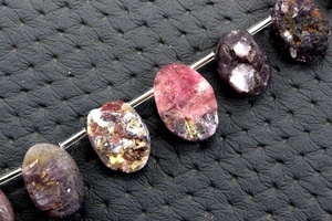 พลอยทัวร์มาลีนธรรมชาติแบบไม่ผ่านการบำบัด,พลอยรูปวงรีหยาบสำหรับการทำเครื่องประดับ1เส้น20ชิ้น - Product Image 4