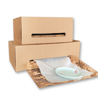 Boîte en papier Double couche écologique, 50 pièces, emballage de livraison, meilleure vente