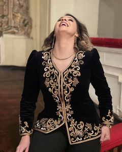 NEW--TRENDY---EMBROIDERY OF DABKA, CRYSTAL BEADS,GLASS STONE WORK ON STUNNING <b>JACKET</b> WITH PANT--DRESS @2021 - Product Image 1