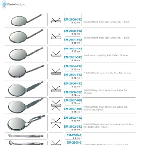 Dental <b>Mirror</b> <b>Double</b> <b>Sided</b> Front Surface Rhodium Mouth <b>Mirror</b> - Product Image 5