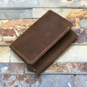 Trifold Men,s Wallet, Men's Leather Made with Distressed - Holds Lots of Money,Personalized TVR-0048