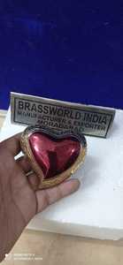 Petit souvenir rouge en laiton antique, décoration pour clés de cœur, crtion pour ceintures - Product Image 4