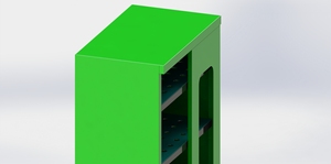 Casier en acier à 2 portes, armoire métallique, rangement en acier, Installation facile, couleur personnalisée, taille personnalisée 1, échange ISO9001:2015 1 - Product Image 3