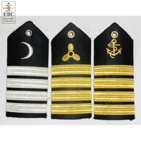 Nelson Ring Schulter brett 3 Gold Braid Stripes Großhandel Harte Schulter bretter Weiche Schulter bretter Gold-oder Silberst reifen