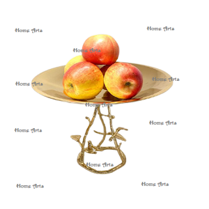 Cesta de frutas de forma ovalada de diseño antiguo Cuenco de tamaño personalizado de aluminio y latón para uso en hoteles y restaurantes - Product Image 3