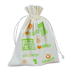 Bolsa con cordón de muselina de lona de algodón con logotipo personalizado y cierre de terciopelo, función lavable para compras y regalos - Product Image 4