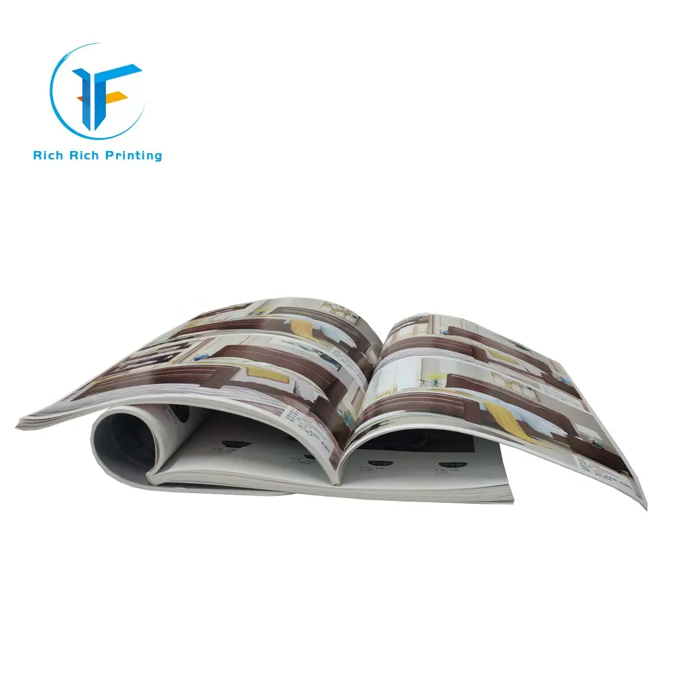 Hot sale art paper company product magazines customized logo A4 A5 A6 book printing