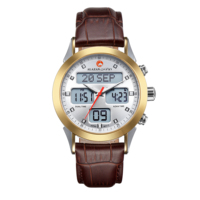 Reloj de Pulsera Islámico de Cuero con Brújula Qibla, Resistente al Agua, con Acabado en Oro Rosa, para Hombre, Proveedor y Mayorista de Fábrica Al Fajr