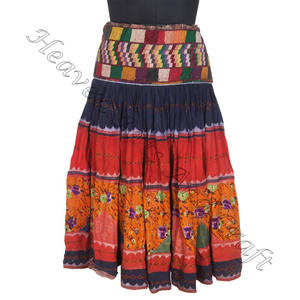 Boho Embroidered Banajara Women <b>Skirt</b> Gypsy Lehenga Long Maxi <b>Skirt</b> Bohemian Cotton <b>Skirt</b> - Product Image 3