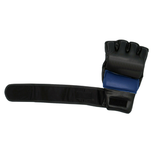 Custom Made MMA Half Finger Boxing Gloves Breathable Adjustable Wrist Strap Training Fighting High Quality PU <b>Synthetic</b> <b>Leather</b> - Product Image 6