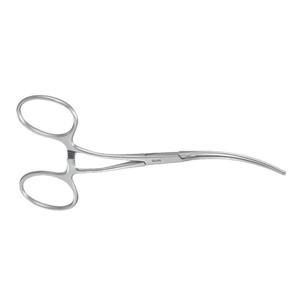 คีมยึดกระเพาะอาหารยื่นหย่อน Guyuron-Debakey แบบแมนนวล ทำจากสแตนเลส ขนาด 5 นิ้ว (12.5 ซม.) ด้ามโค้ง ปากคีม 4 ซม. ได้รับการรับรองมาตรฐาน CE ระดับ I สำหรับเครื่องมือผ่าตัด - Product Image 2
