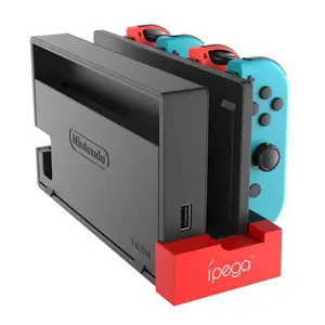 USB 2.0 di Ricarica Da Tavolo Stand Stazione per Nintendo Switch Controller di Gioco e Interruttore di base Dock Ipega PG-9186