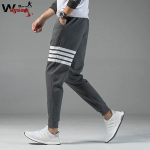 2021 pantalons de survêtement décontractés pour hommes dentelle de laine respirant Fitness vêtements de sport taille élastique - Product Image 5