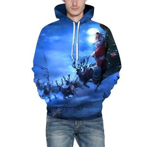 Unisex Christmas Hooded Baseball Jacket Fully Custom Made Soft Warm Tops in Polyester Winter Season Perfect Sublimated Hoodies - Product Image 3