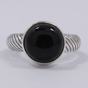 Handmade Gemstone Solid 925 Sterling Silver Statement Wholesale Jewellery For Women Party Wear Trendy <b>Black</b> <b>Onyx</b> - Product Image 2