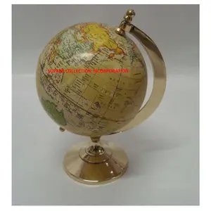 Gold Shiny Polish High Quality Desktop World Globe Manufacturers and Wholesale