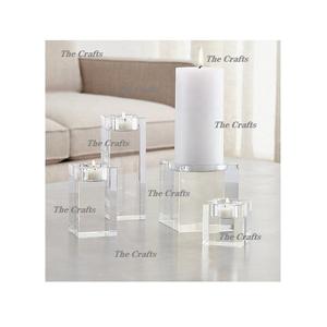 เชิงเทียนอะคริลิคพร้อมเชิงเทียนทรงกลมคุณภาพพิเศษสำหรับจัดงานแต่งงานและตกแต่งโรงแรม - Product Image 3