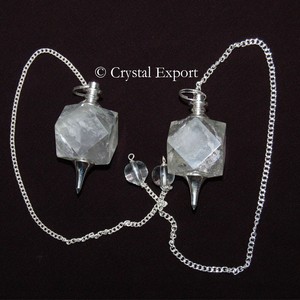 Fournisseur de pendules carrés de quartz cristal: pendules carrés de quartz cristal à vendre pendule de cristal de chakra de guérison - Product Image 1