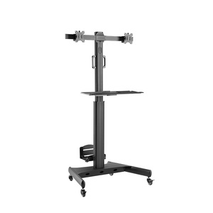 Station de travail ergonomique pour ordinateur portable et PC, réglable en hauteur, avec double écran, pour travailler assis ou <span class=keywords><strong>debout</strong></span> - Product Image 2