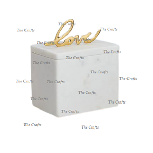 Boîte à bijoux en marbre vert d'assurance qualité pour accessoires de bijoux boîte de rangement de bijoux de forme rectangulaire - Product Image 5