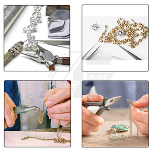 Juego de 8 Alicates para joyería, herramienta de fabricación, cortador de alambre de punta de aguja, para joyería, reparación eléctrica artesanal DIY, 2024 - Product Image 3