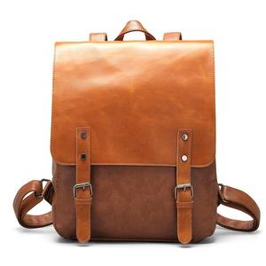 Export Selling Light <b>Weight</b> Stylish Cowhide Genuine Brown Leather useful <b>backpack</b> for Men & Women - Product Image 1