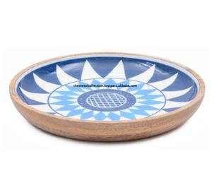 Creative Serving Bowl for Dinnerware Tableware Kitchen Fruits & Soup Bowl Brown & Printed Bowl Wooden Serving Salad Bowl & Dish - Product Image 3