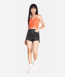 เสื้อเบลาส์ทันสมัยของผู้หญิง,เสื้อแบบเชือกรูดดีไซน์เสื้อตัดแฟชั่นผ้าลื่นถักผลิตในเวียดนาม - Product Image 5