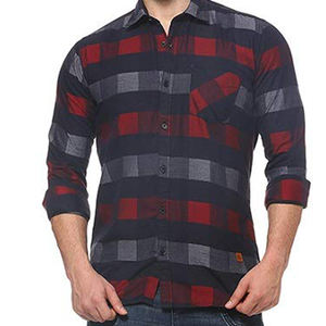 เสื้อเชิ้ตแขนยาวทรงสลิมฟิตของผู้ชาย,เสื้อเชิ้ตทางการพิมพ์ลายลำลองแนวธุรกิจ - Product Image 5