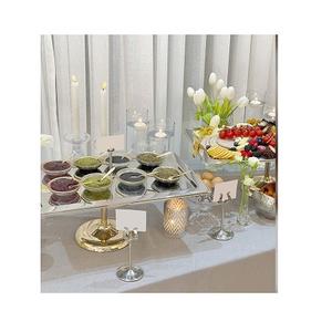 Bandeja acrílica para servir té y café de la mejor calidad, bandeja para servir dulces de forma cuadrada de tamaño personalizado a la venta - Product Image 6