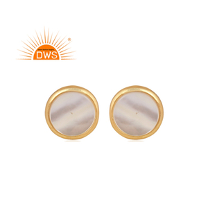 925 argent Sterling naturel nacre boucle d'oreille pour femmes bijoux pour femmes cadeau pour elle - Product Image 2