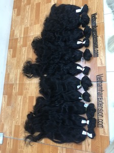 ผมเวอร์จินแท้แบบไม่ผ่านกระบวนการ  ลอนลึก  น้ำหนัก 100 กรัม  ผมเวียดนาม  แบบต่อผมด้วยเครื่องจักร - Product Image 5