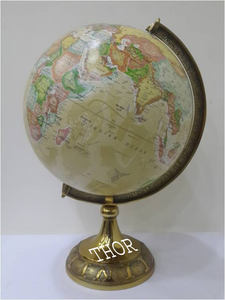 Globe terrestre céleste mondial Base en métal fabriqué aux États-Unis Bureau Bureau & Décoration intérieure - Product Image 3