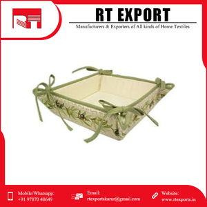 Cesta de pan de etiqueta privada Material de algodón OEM de alta calidad Patrón personalizado Cesta de pan para proveedor - Product Image 4